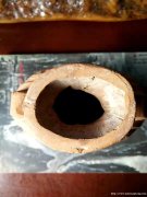 西汉乐舞图瓷扁壶胚胎