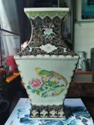 大清康熙年制款珐琅彩花鸟尊