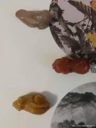 和田玉雕件一组