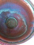 明代早期朱砂红钧窑八龙纹双耳炉