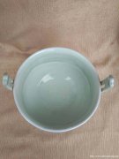 大明成化年制款青花三足双耳炉