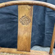 清早黄花梨龙纹圈椅一对