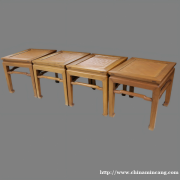 清黄花梨方凳四只