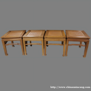 清黄花梨方凳四只