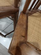 清黄花梨玫瑰椅一对