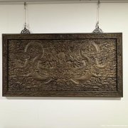 清中紫檀龙纹挂匾六片