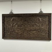 清中紫檀龙纹挂匾六片