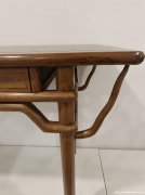 清黄花梨三抽桌