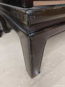 清中紫檀卡子花罗汉床